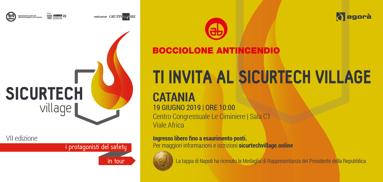 SICURTECHvillage invito CT2019 Bocciolone Antincendio