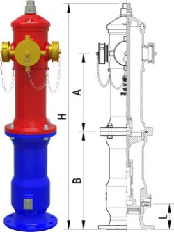 ART. 66/C MOD. EUR, DN150, TAPPI OTTONE