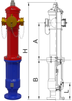 Art. 66/P IDRANTE SOPRASUOLO PER ACQUA POTABILE