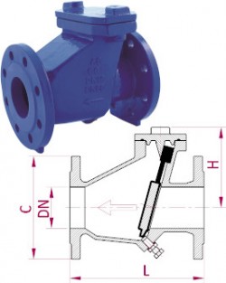 ART. 106 VALVOLA A CLAPET, FLANGIA PN16