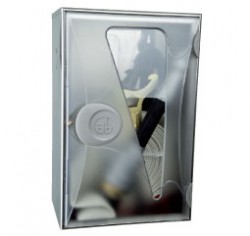 ART. 2/PX POLY LINE - CON PORTELLO IN POLICARBONATO, CASSETTA IN ACCIAIO INOX