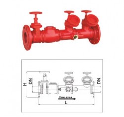 ART. 40/B GRUPPO ATTACCO AUTOPOMPA IN LINEA FLANGIATO DN50-DN65-DN80-DN100