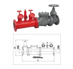 ART. 40/C GRUPPO ATTACCO AUTOPOMPA IL LINEA FLANGIATO DN125-DN150