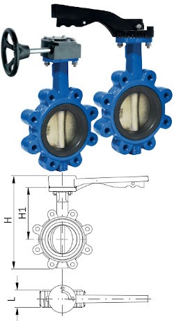 ART. 750/L VALVOLA FARFALLA LUG PN16