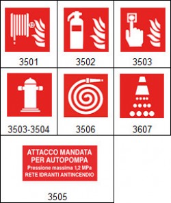 ART. 87/A CARTELLO SEMPLICE DI SICUREZZA ANTINCENDIO