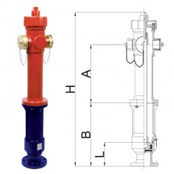 Art. 66/P IDRANTE SOPRASUOLO PER ACQUA POTABILE